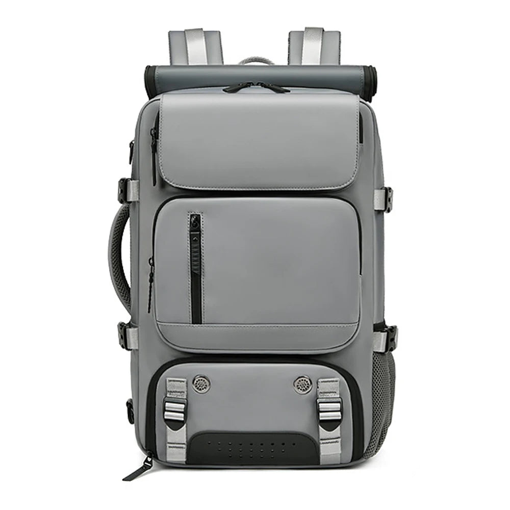 Large Travel Backpack Boardable Backpack USB Charging Waterproof Outdoor Travel Backpack Independent Shoe Compartment 8102