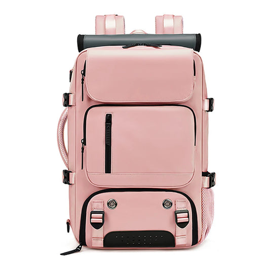 Large Travel Backpack Boardable Backpack USB Charging Waterproof Outdoor Travel Backpack Independent Shoe Compartment 8102