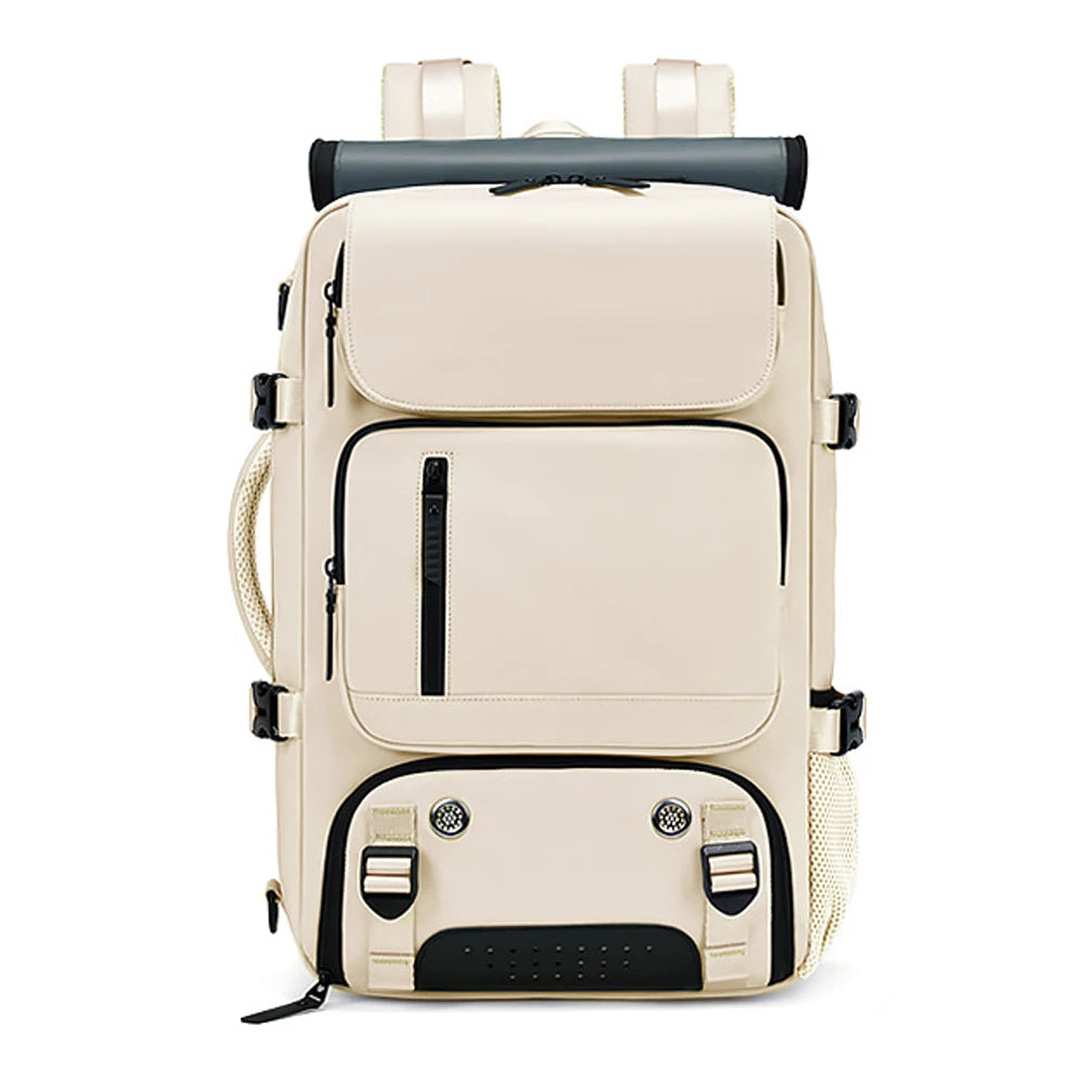 Large Travel Backpack Boardable Backpack USB Charging Waterproof Outdoor Travel Backpack Independent Shoe Compartment 8102